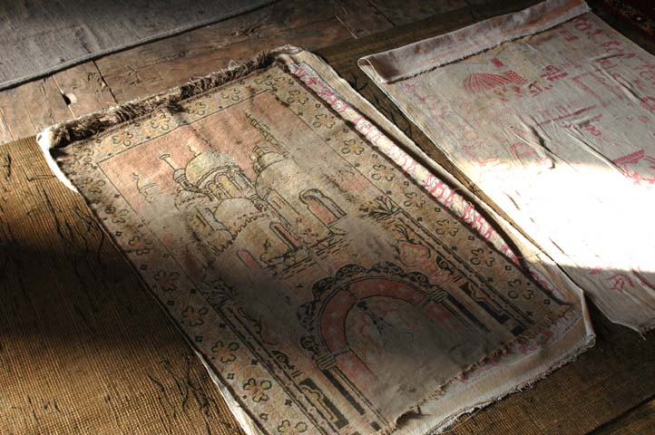 Old prayer mats, Khanqah in Chuchot Gongma