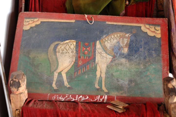 Plaque: Zuljana, Hand painted on ply wood – Tibetan Style