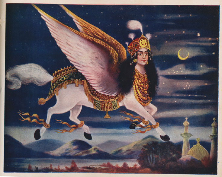 Buraq poster, c. 1910s/1920s, from the Priya Paul Collection.