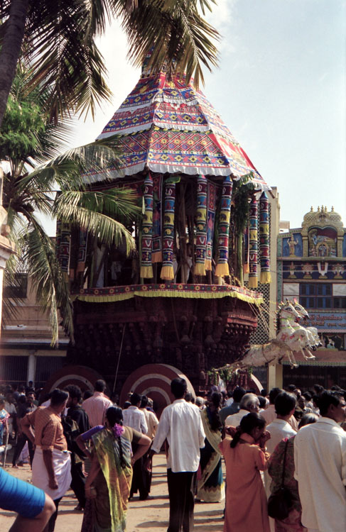 Procession chariot of the Ranganatha Temple, Srirangam, December 1999 (Torsten Tschacher)