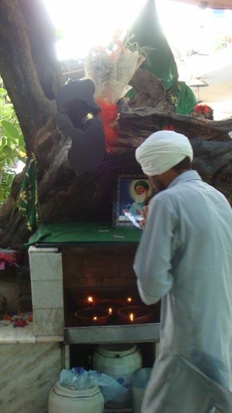A ‘Sikh’ devotee offering prayers at the shrine of Saint Baba Farid in Faridkot town 2011 -- Yogesh Snehi