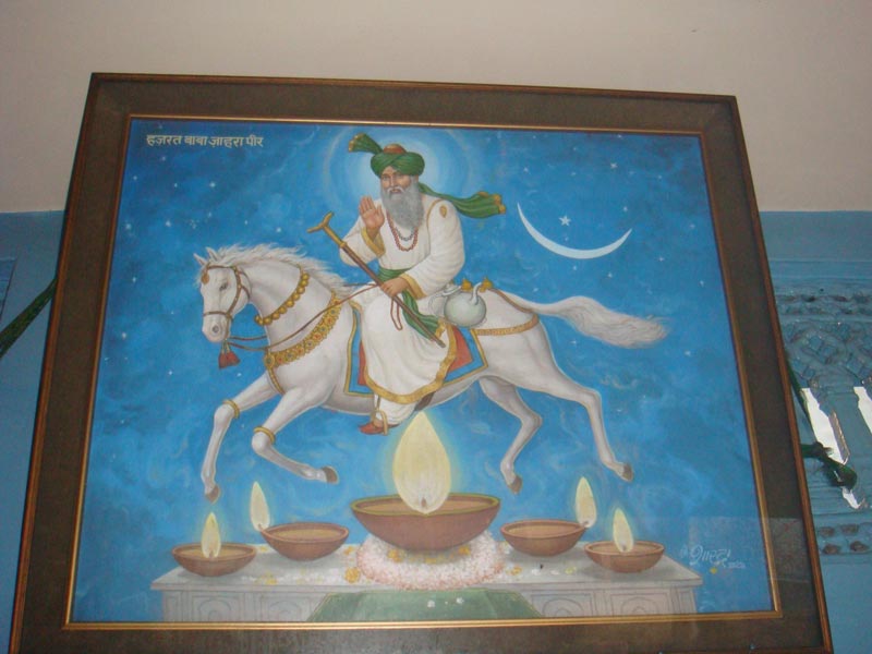 A painting of Saint Zahra Pir at his shrine in Amritsar 2011 -- Yogesh Snehi