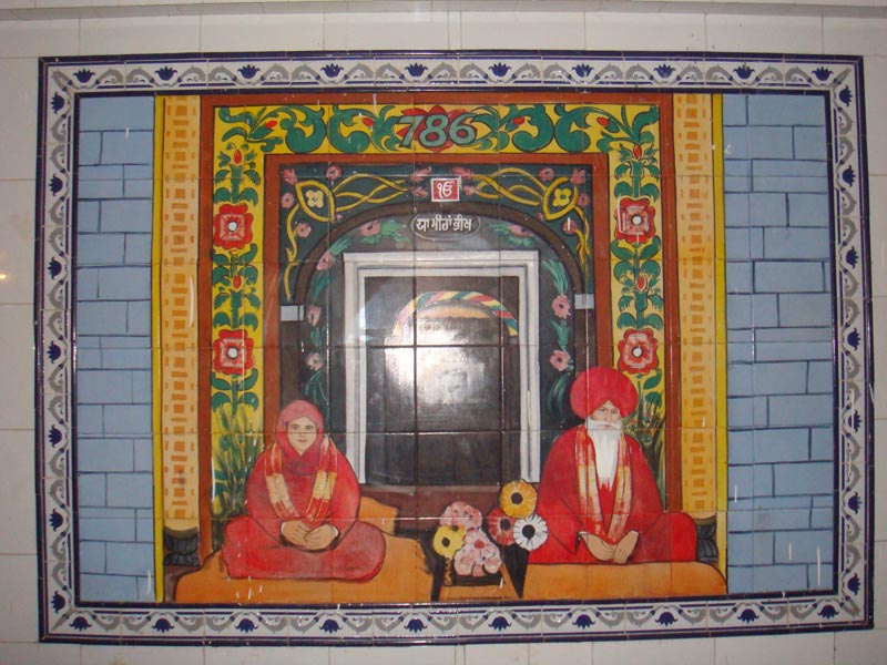 A wall painting of sajjada nishins of the shrine of Saint Bhikam Shah 2010 -- Yogesh Snehi